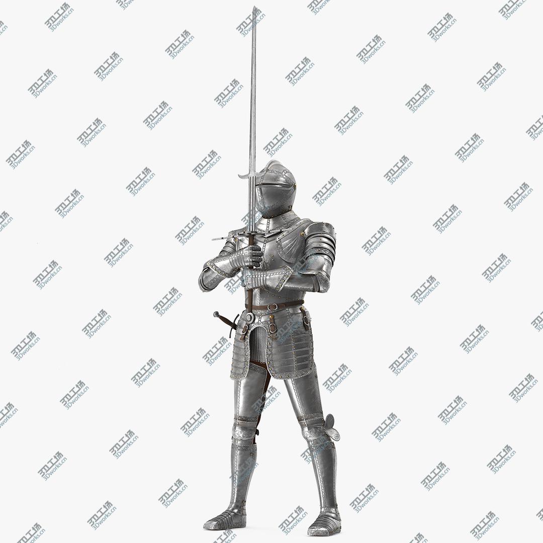 images/goods_img/20210313/Medieval Knight Plate Armor holding Zweihander 3D/1.jpg